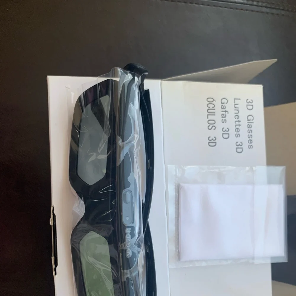 New Sharp Aquos Glasses 3D-G/2D-R With Black Frame LCD Lens 1 Pc for TV Monitor